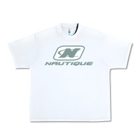 White Nautique Boats Urban Heavy Tee - linhVisuals