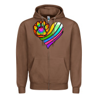 Chestnut Pride Heart Zipper Hoodie - Jasminsmagicworld