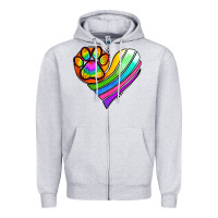 Heather Grey Pride Heart Zipper Hoodie - Jasminsmagicworld