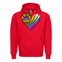 Red Pride Heart Zipper Hoodie - Jasminsmagicworld