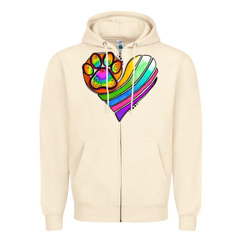 Pride Heart Zipper Hoodie by Jasminsmagicworld | Teevron