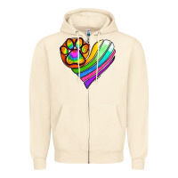 Sandshell Pride Heart Zipper Hoodie - Jasminsmagicworld