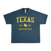 Midnight Navy texas Urban Heavy Tee - linhVisuals
