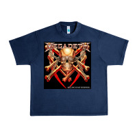 Navy Megadeath Chains Urban Heavy Tee - linhVisuals