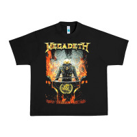 Black Megadeath World Order Urban Heavy Tee - linhVisuals