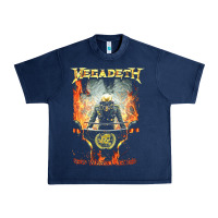 Navy Megadeath World Order Urban Heavy Tee - linhVisuals
