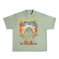 Oil Green Megadeath World Order Urban Heavy Tee - linhVisuals
