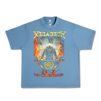 Pebble Blue Megadeath World Order Urban Heavy Tee - linhVisuals