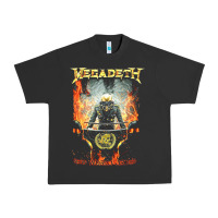 Pigment Black Megadeath World Order Urban Heavy Tee - linhVisuals