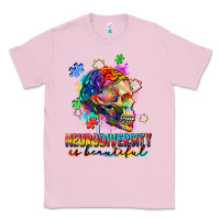 Bubblegum Pink Neurodiversity is beautiful Classic Tee - FaDigitalArtStudio