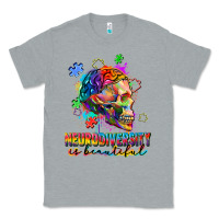 Heather Grey Neurodiversity is beautiful Classic Tee - FaDigitalArtStudio