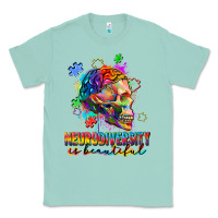Seafoam Neurodiversity is beautiful Classic Tee - FaDigitalArtStudio