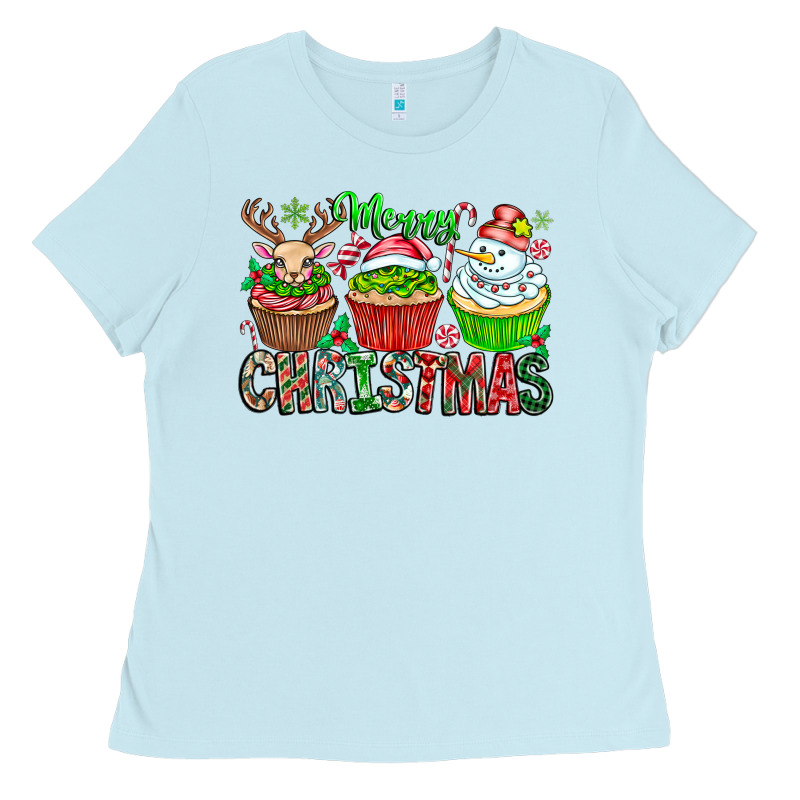 Merry Christmas Ladies Tee by CowhideDigitalArt | Teevron