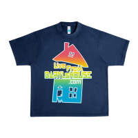 Navy live from daryl house Urban Heavy Tee - linhVisuals
