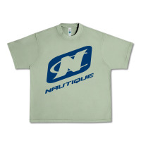 Oil Green Nautique Boats Urban Heavy Tee - linhVisuals