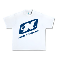 White Nautique Boats Urban Heavy Tee - linhVisuals