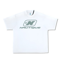 White Nautique Boats Urban Heavy Tee - linhVisuals