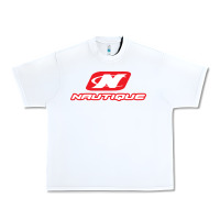 White Nautique Boats Urban Heavy Tee - linhVisuals