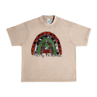 French Oak Merry Christmas rainbow Urban Heavy Tee - CowhideDigitalArt
