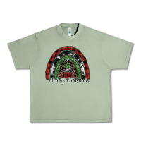 Oil Green Merry Christmas rainbow Urban Heavy Tee - CowhideDigitalArt