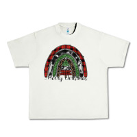 Pistachio Merry Christmas rainbow Urban Heavy Tee - CowhideDigitalArt