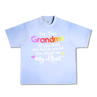 Grape Ice grandma t  shirt yes i'm grandma if you think my hands are full t  shi Urban Heavy Tee - linhVisuals