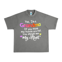 Tornado grandma t  shirt yes i'm grandma if you think my hands are full t  shi Urban Heavy Tee - linhVisuals