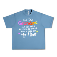 Pebble Blue grandma t  shirt yes i'm grandma if you think my hands are full t  shi Urban Heavy Tee - linhVisuals