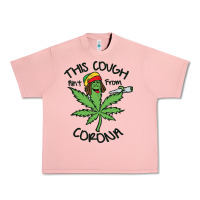 Salmon Funny Weed Leaf Urban Heavy Tee - linhVisuals