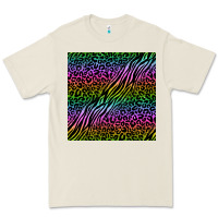 Bone neon glitter safari seamless pattern Premium Tee - BundleAndBundleShop