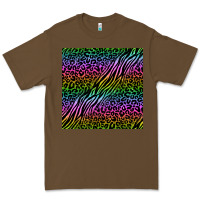 Cacao neon glitter safari seamless pattern Premium Tee - BundleAndBundleShop