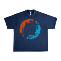 Navy spirit of the north Urban Heavy Tee - linhVisuals