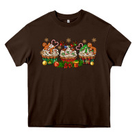 Chocolate Brown christmas cupcake with gingerbreads bbs Heavy Core Tee - BundleAndBundleShop
