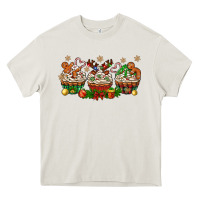 Cream christmas cupcake with gingerbreads bbs Heavy Core Tee - BundleAndBundleShop