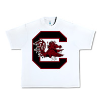 White the gamecocks athletics Urban Heavy Tee - linhVisuals