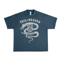 Midnight Navy tail of the dragon Urban Heavy Tee - linhVisuals
