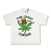 Pistachio Funny Weed Leaf Urban Heavy Tee - linhVisuals
