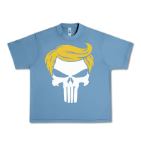 Pebble Blue trump skull Urban Heavy Tee - linhVisuals
