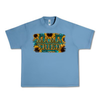 Pebble Blue Sunflower Serappe Turquoise Gemstone Mama Tried Urban Heavy Tee - Jasminsmagicworld
