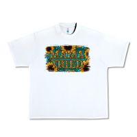 White Sunflower Serappe Turquoise Gemstone Mama Tried Urban Heavy Tee - Jasminsmagicworld