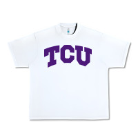 White Texas Christian University Urban Heavy Tee - linhVisuals