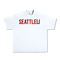 White Seattle University Urban Heavy Tee - linhVisuals