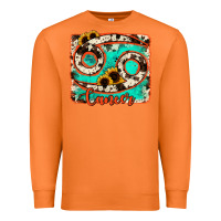 Carrot cancer turquoise cowhide Premium Sweatshirt - RanaPortraitStore