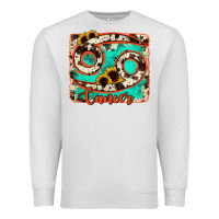 Oatmeal Heather cancer turquoise cowhide Premium Sweatshirt - RanaPortraitStore