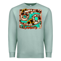 Seafoam cancer turquoise cowhide Premium Sweatshirt - RanaPortraitStore