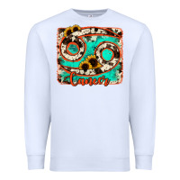 White cancer turquoise cowhide Premium Sweatshirt - RanaPortraitStore