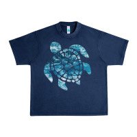 Navy ocean sea turtle Urban Heavy Tee - linhVisuals