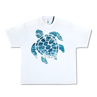 White ocean sea turtle Urban Heavy Tee - linhVisuals