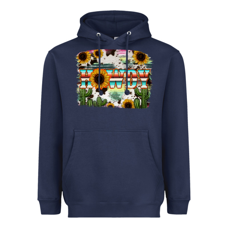 Howdy Serape And Sunflower Heavyweight Hoodie by RanaPortraitStore | Teevron
