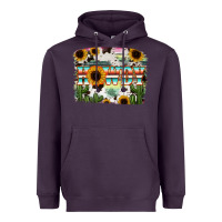 Plum Howdy Serape And Sunflower Heavyweight Hoodie - RanaPortraitStore